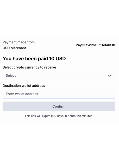 Hosted Payments Page flow
